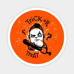 Halloween Trick Or Treat Horror Baseball Magnet